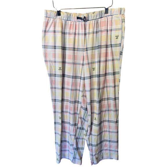 Life Is Good Pajama Pants XL Womens Multicolor Pockets Stretchy Straight Leg - Picture 1 of 6